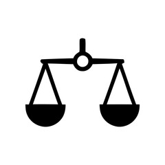 Scales Icon &ndash; Balance, Justice and Measurement Symbol
