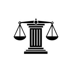 Scales Icon &ndash; Balance, Justice and Measurement Symbol