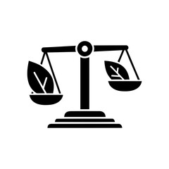 Scales Icon &ndash; Balance, Justice and Measurement Symbol