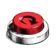 Circular arrow refresh icon used to signal page reload or system synchronization in digital interfaces