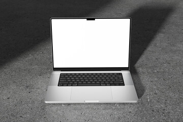 Realistic Laptop Blank 