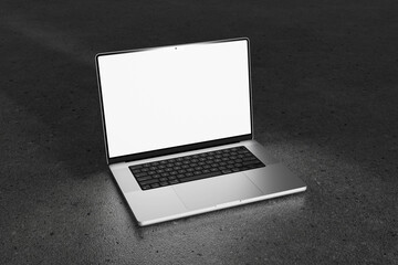 Realistic Laptop Blank 