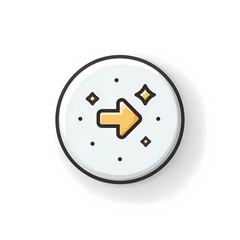 Outlined refresh button icon, often used in tech dashboards or app update elements