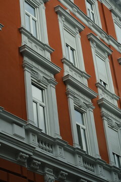 Windows in old city center.
