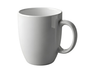 White Ceramic Coffee Mug Isolated on White Background