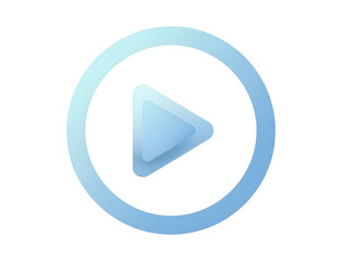 Play Button Media Icon Gradient Circle