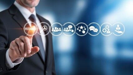 Get feedback for improvement. Listen to team and customer feedback to improve work efficiency. Team communication skill, engagement, idea sharing, open mind, customer feedback and consulting