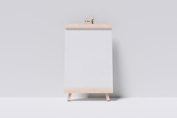Realistic Menu Board Blank