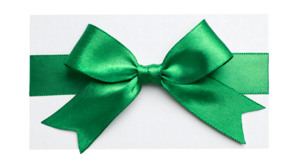 green_satin_ribbon_gift_card_white_background
