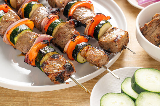 Grilled Steak Kebabs