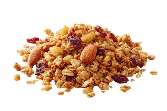 Mixed Nut And Dried Fruit Granola Cluster With Almonds Cranberries And Oats clusters nuts