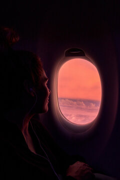 cinematic plane Travel scene