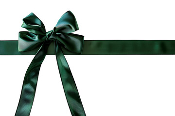 green ribbon bow