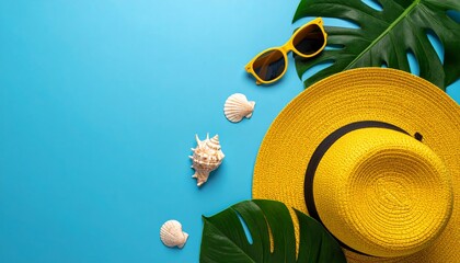 Colorful sunglasses adorned with summer flowers