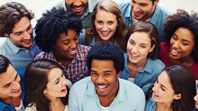 Diverse Group of Smiling People - A Celebration of Unity and Happiness.