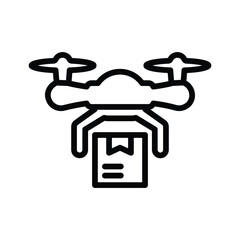 Drone delivery icon