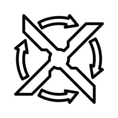 Drone propeller icon