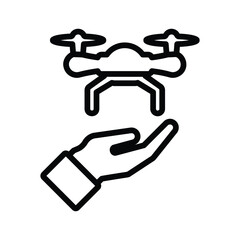Drone support icon