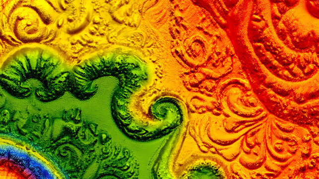 generated visual featuring chaotic textures and smooth gradients in a modern artistic style