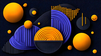 Obraz premium AI art background showcasing layered textures and expressive digital creativity