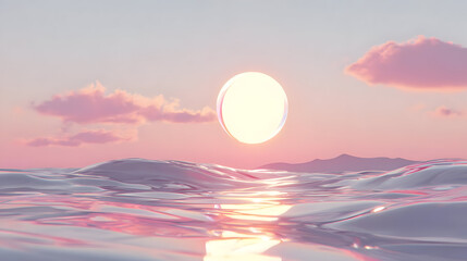 generated abstract artwork with smooth flowing shapes and vibrant modern color palette