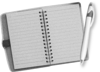 Blank paper note halftone art collage