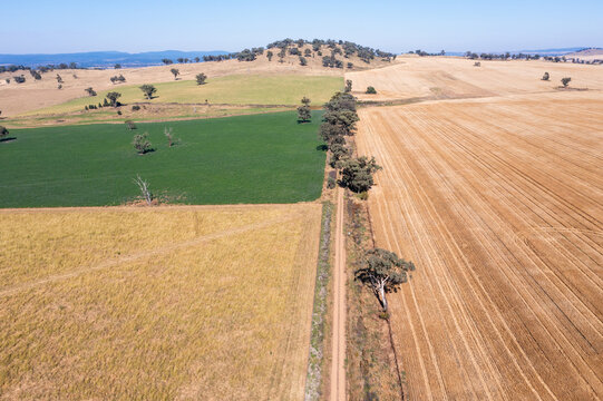 Cowra Aerial Landscape - Central West NSW Australia