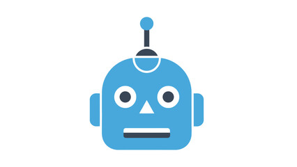 Obraz premium A cute 3d blue robot character vector illustration represents a futuristic android cyborg concept for business and technology design