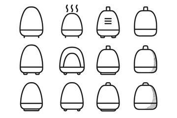 Icon vent underside ceramic vector diffuser crest surface shading traction highlight mist