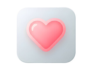 Heart Like Icon Social Media UI Design