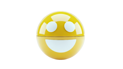 Yellow smiley face container