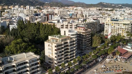 Fototapeta premium Aerial view of Marbella, Andalusia. Southern Spain