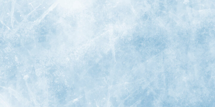 Abstract grunge watercolor background in soft light blue and pale cyan tones, with irregular splashes, ink blots. blue marble texture. blue ice on watercolor and snow. 