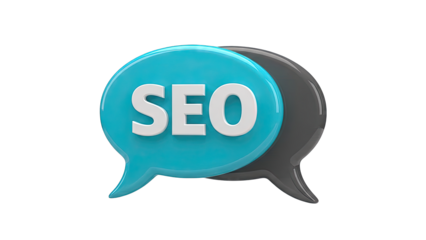 3D SEO Speech Bubble Icon