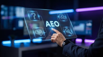 Interactive business technology showcase office environment digital content professional setup close-up view innovation in communication