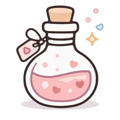 handrawn vector illustration of a bottle of milk