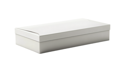 Modern gift box with a minimalist design isolated on a white background