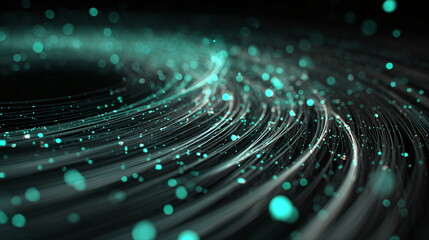 3d data flow visualization futuristic holographic interface minimal