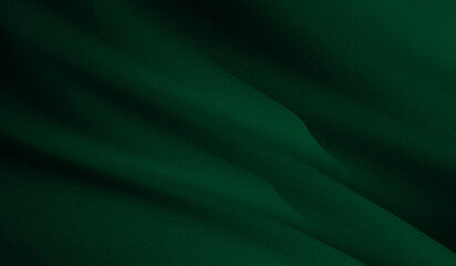 Obraz premium abstract green color with beautiful curved patterns like fabric with subtle noise