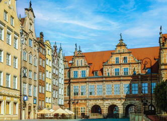 Obraz premium The Green Gate, Zielona Brama, also known as the Renaissance Green Gate in Gdansk
