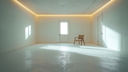 Minimal Furniture Dreamcore Room Surreal Atmosphere