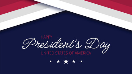Happy Presidents Day United States Patriotic Vector Background