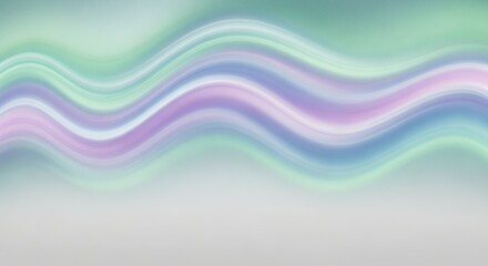 Flowing pastel green and purple tones are blended into aurora gradient waves. Dreamy minimal concept