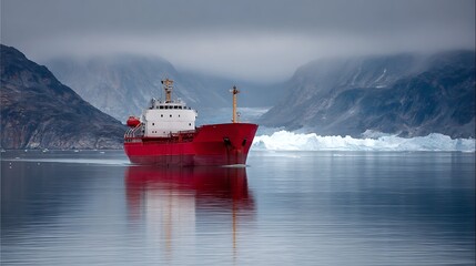 Greenland Arctic Iceberg Ship Polar