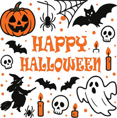 Happy Halloween Day vector transparent 
