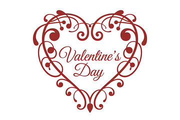 Valentines Day heart shape decoration