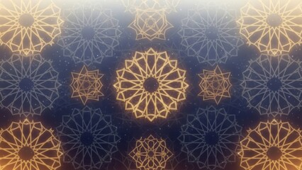 Gold Islamic Pattern Background