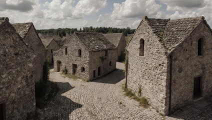 Stone Village - A Glimpse into Traditional Architecture and Rural Life.