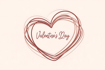 Valentines Day heart shape illustration