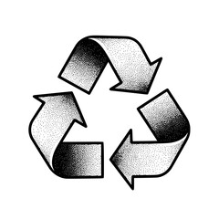 Recycle symbol. Recycle environment symbol - vector illustration. JPEG version.